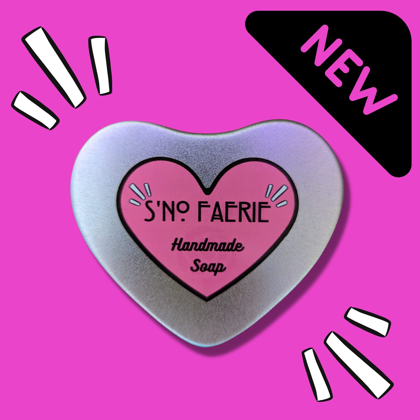 S'NO FAERIE HEART SOAP IN A TIN