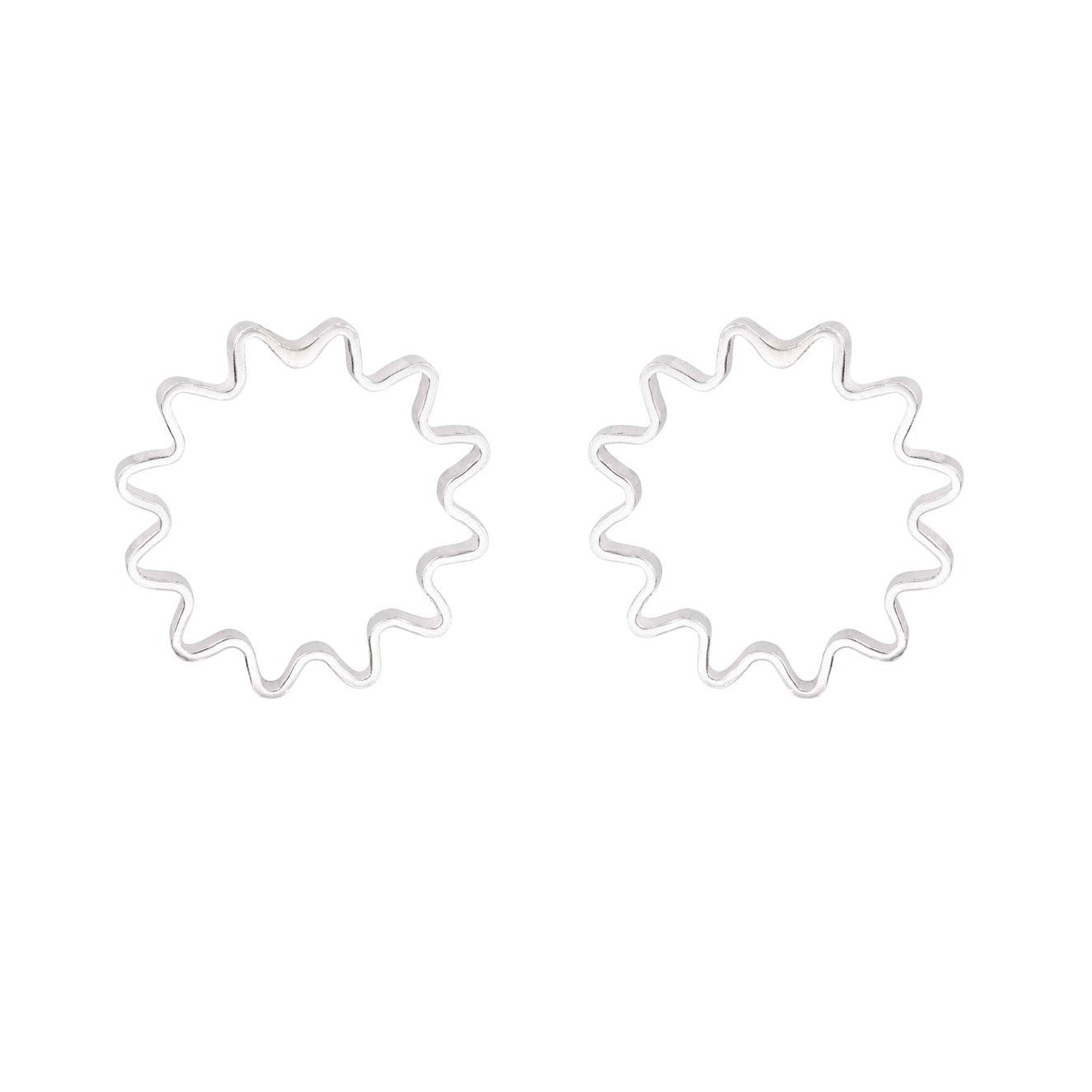 MINI ONDULEE EARRINGS - SILVER