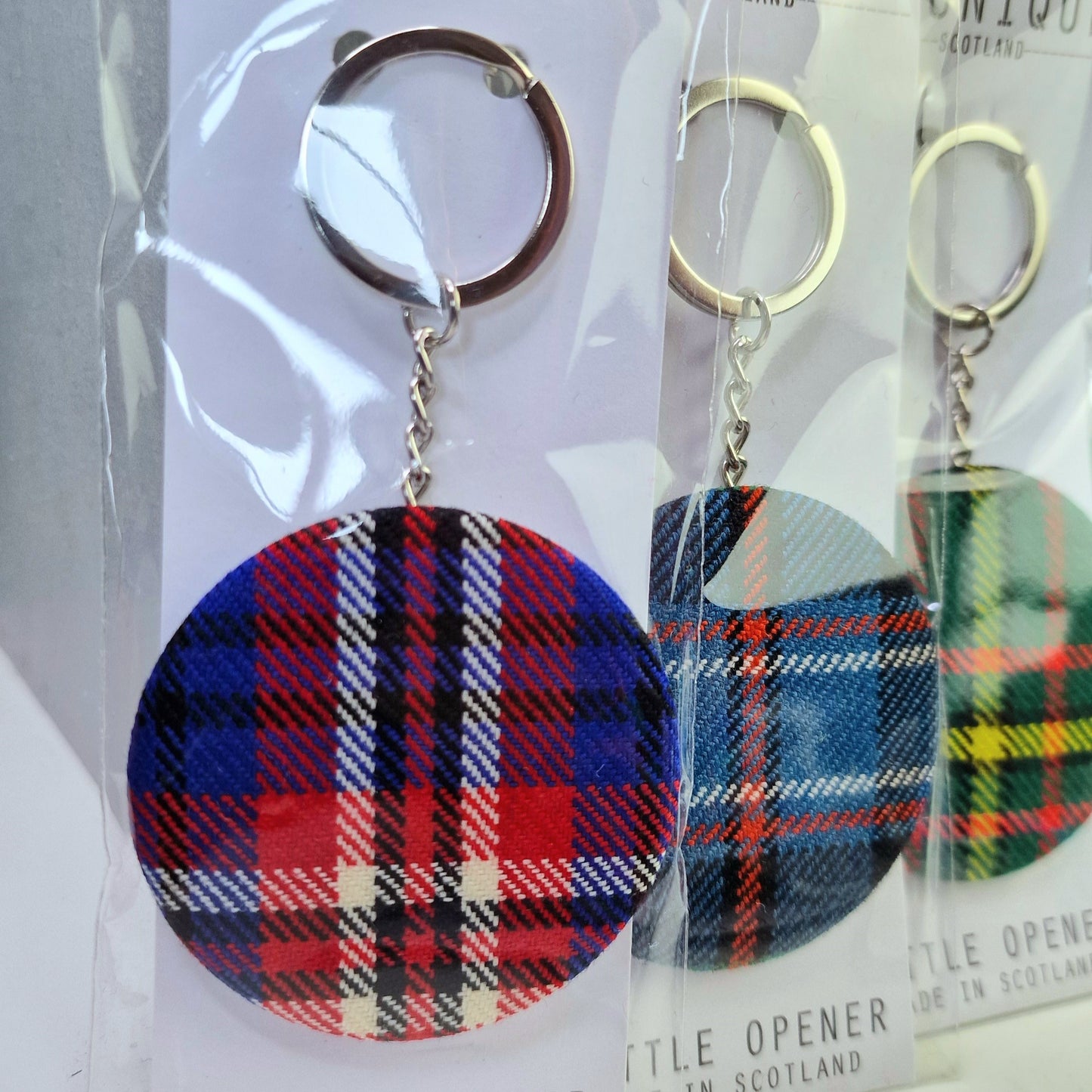 TARTAN BOTTLE OPENER KEYRING