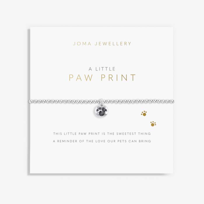 A LITTLE 'PAW PRINT' SILVER BRACELET