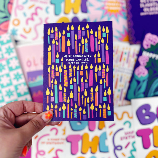 MORE CANDLES BIRTHDAY CARD