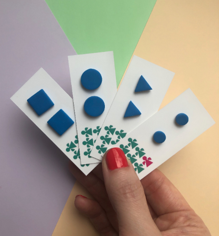 ROYAL BLUE CIRCLE STUDS