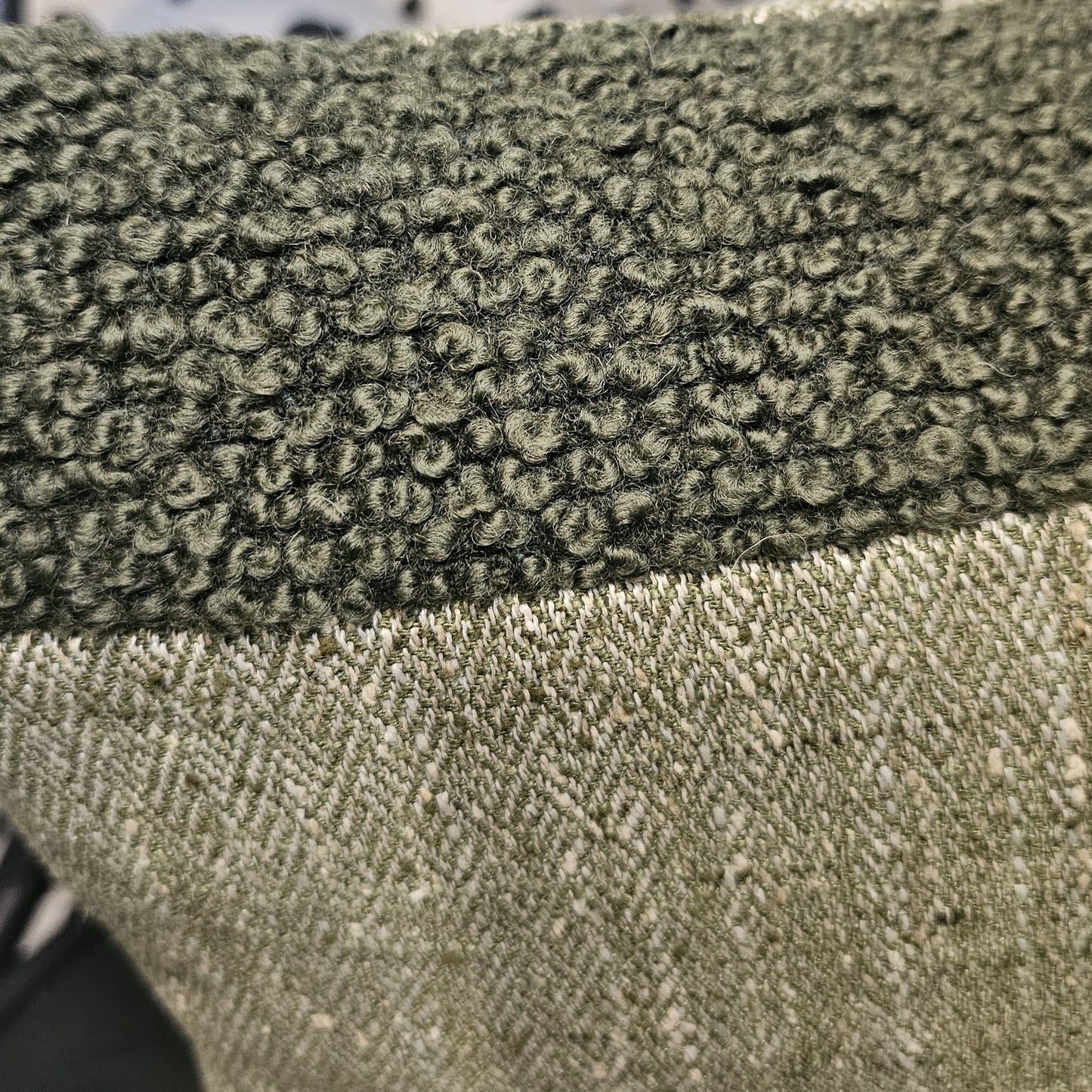 SAGE TWEED SQUARE CUSHION