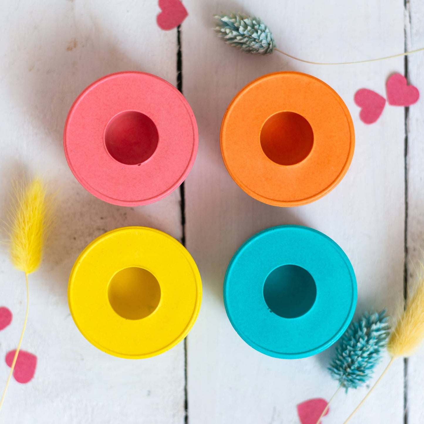 SUMMER BRIGHTS ROUND CANDLE HOLDER