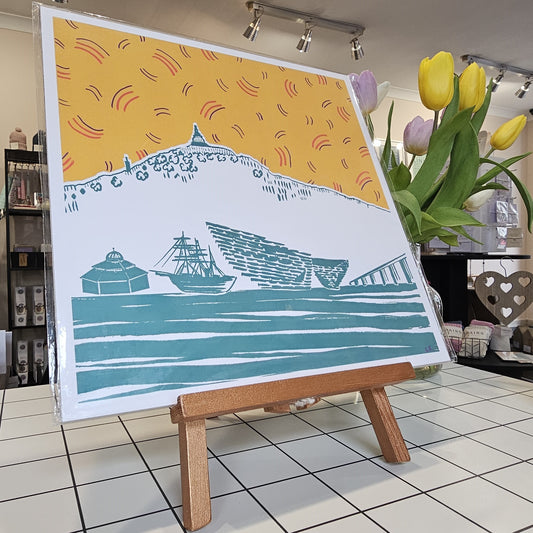 DUNDEE CITYSCAPE WITH MARMALADE SKY