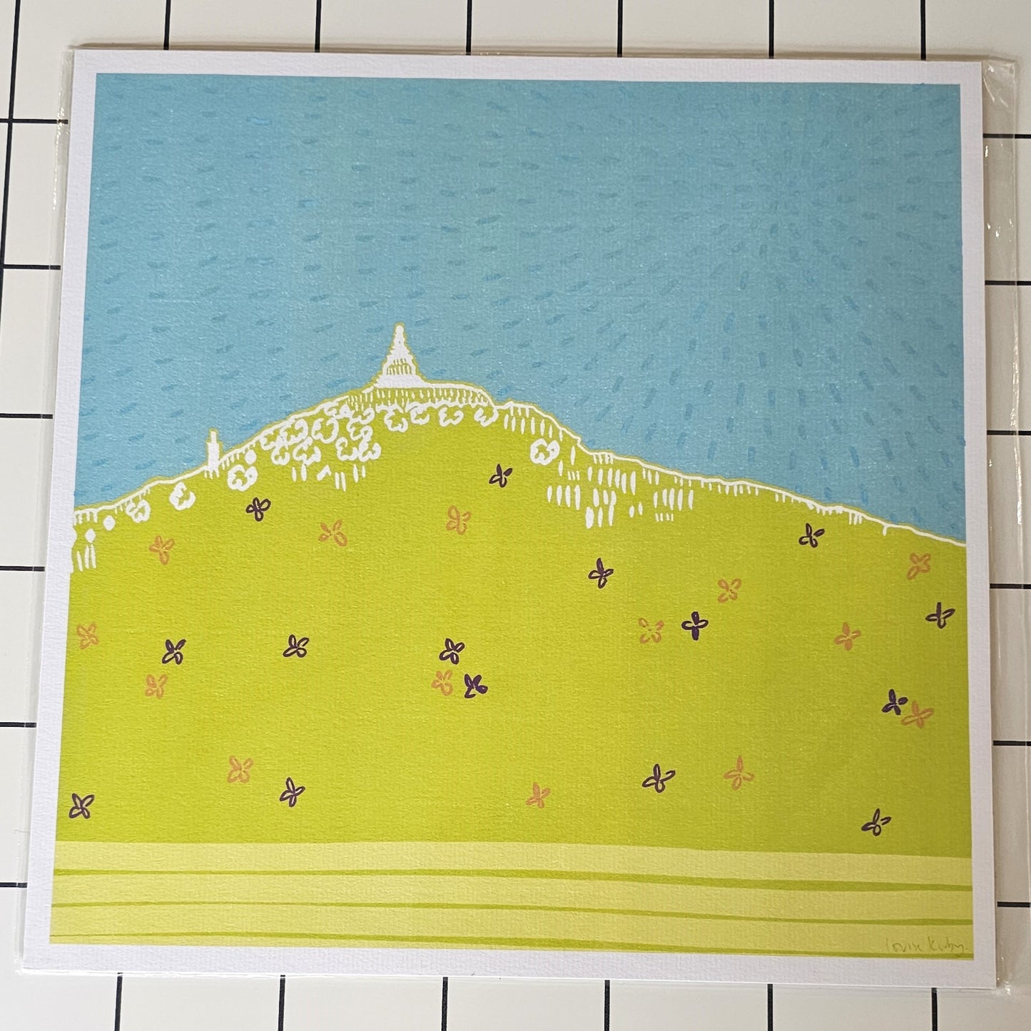 FRESH DUNDEE SKYLINE WITH FLOWERS