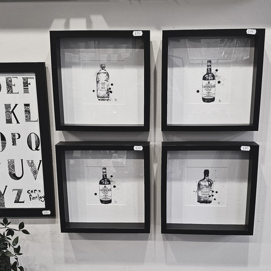 BOX FRAMED BOTTLE PRINTS