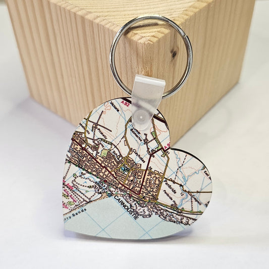 CARNOUSTIE MAP KEYRING