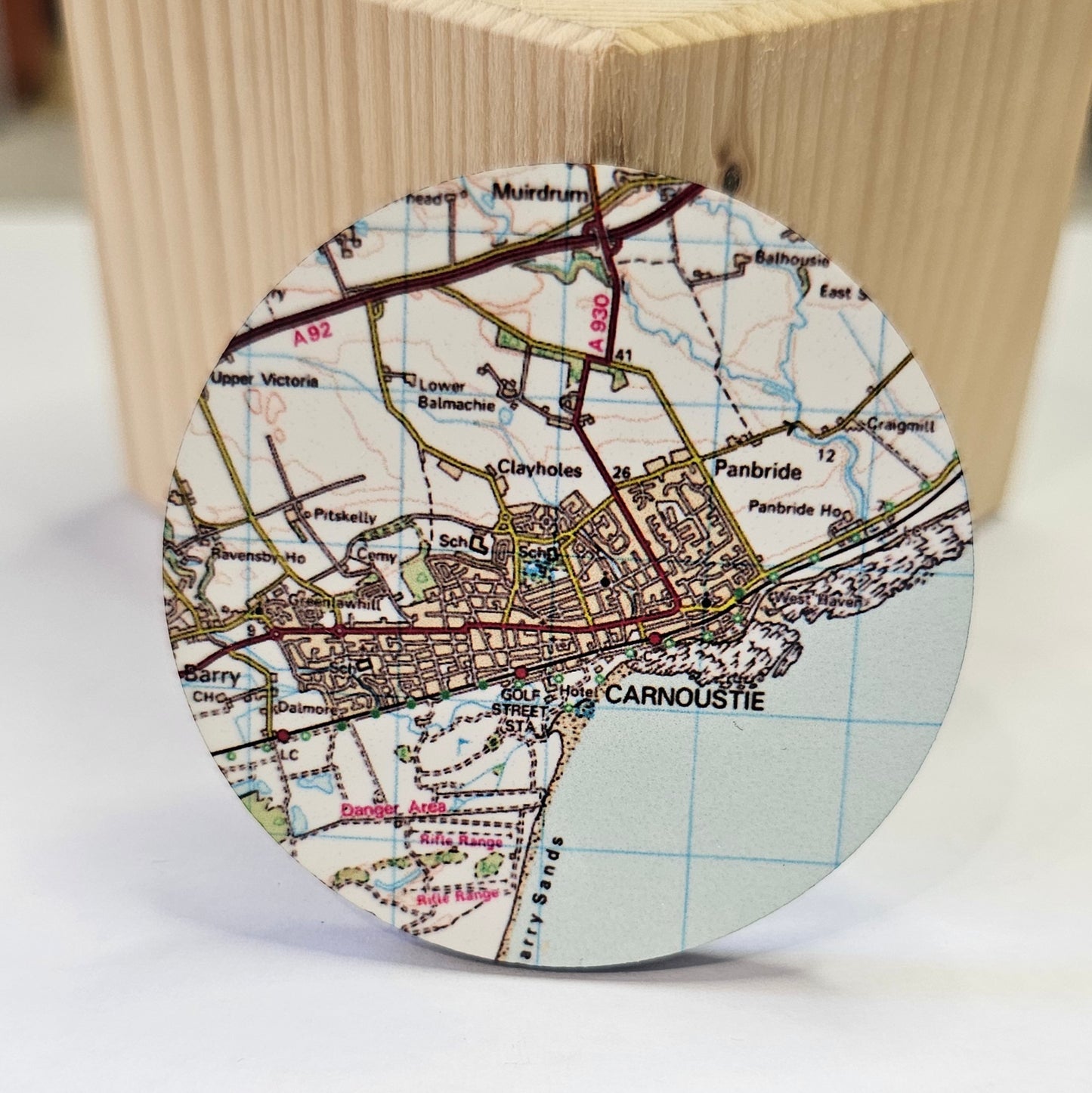 CARNOUSTIE MAP MAGNET