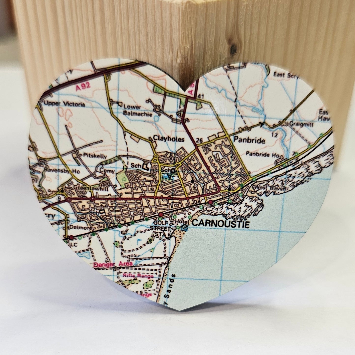 CARNOUSTIE MAP MAGNET