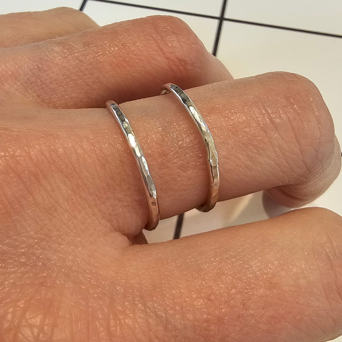 SILVER RING - DOUBLE