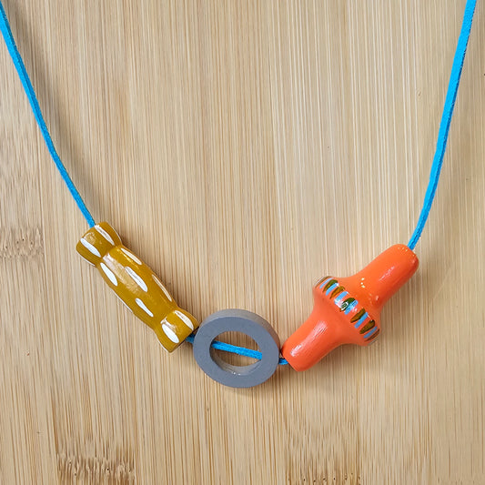 GEO BLOCK 3 COMPONENT NECKLACE
