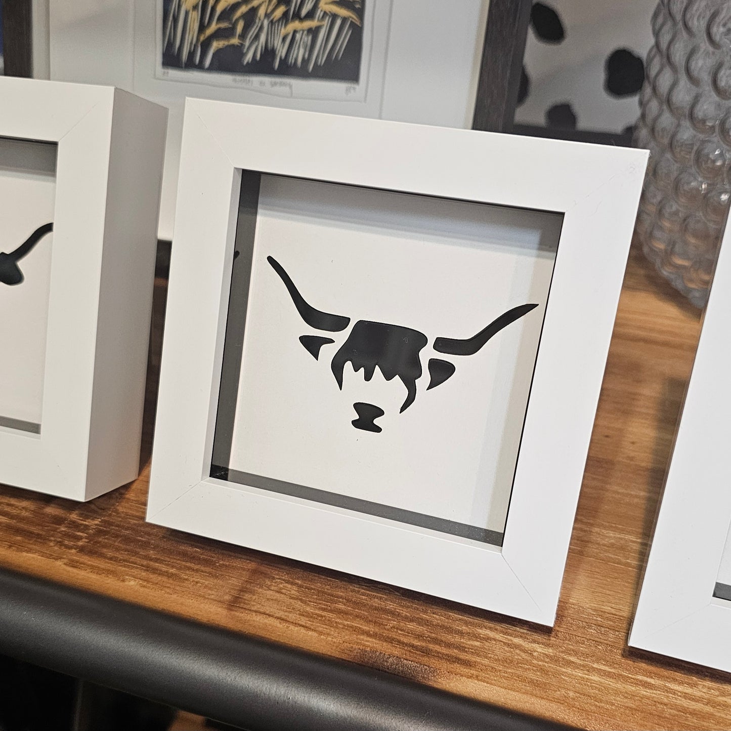 FRAMED HIGHLAND COW PICTURE