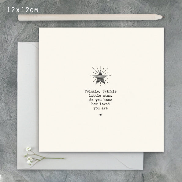 TWINKLE TWINKLE CARD