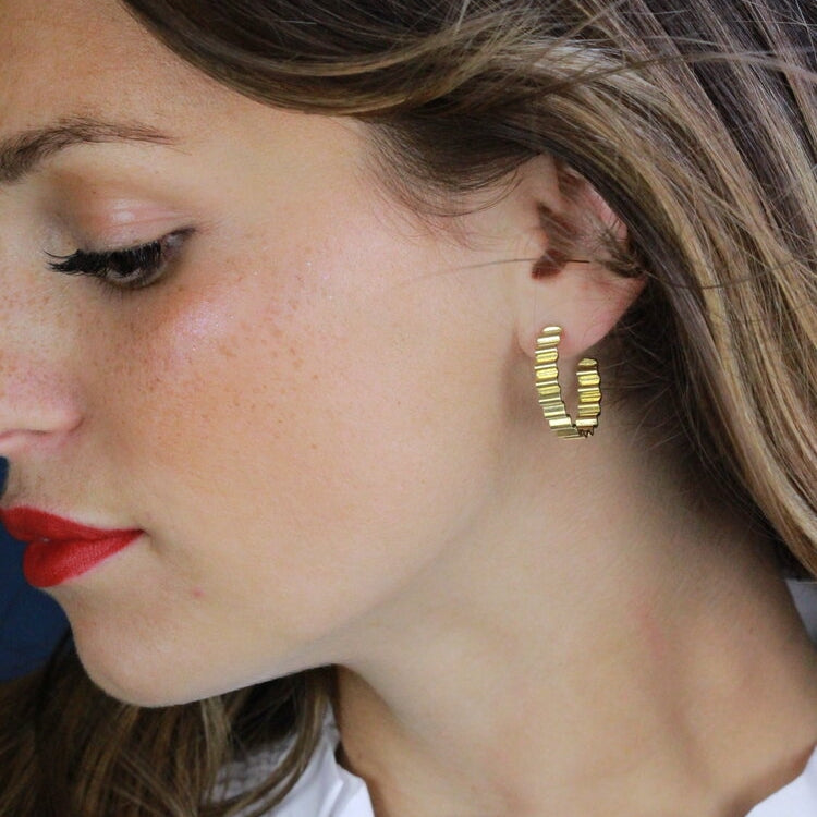 CLASSIC ONDULEE HOOPS - GOLD