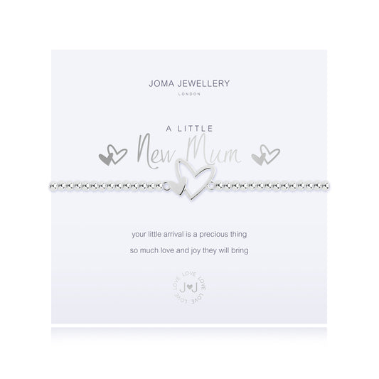 A LITTLE 'NEW MUM' SILVER BRACELET