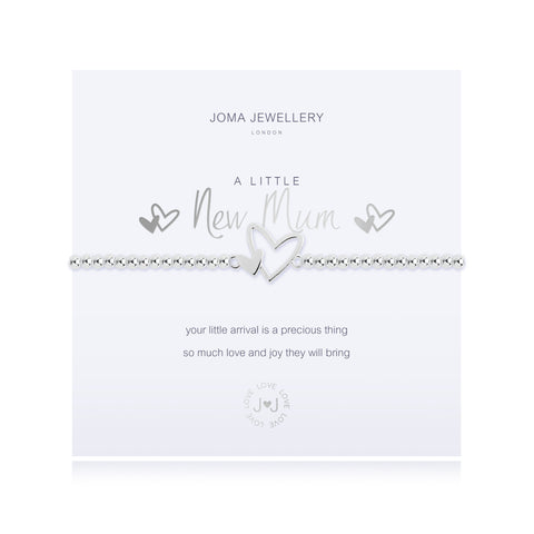 A LITTLE 'NEW MUM' SILVER BRACELET