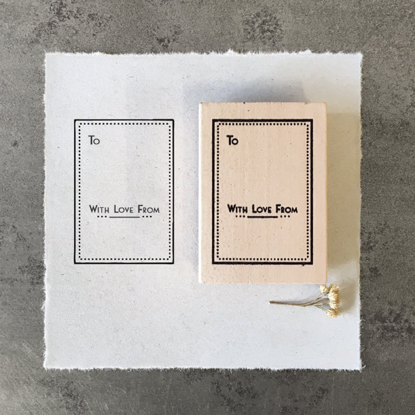 RUBBER STAMP - TO/FROM