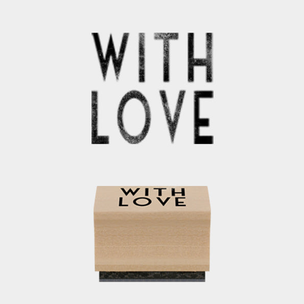 RUBBER STAMP - WITH LOVE