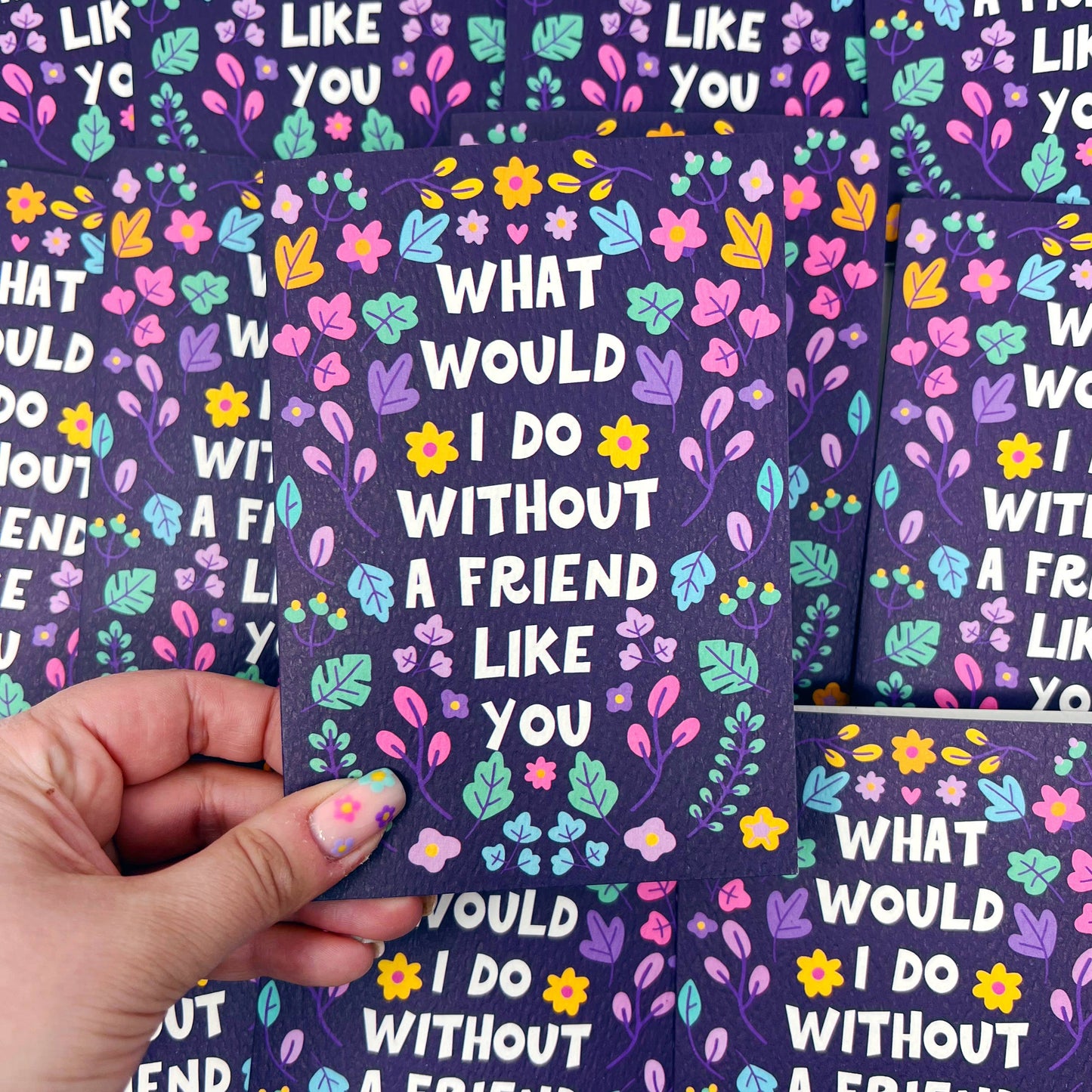 WHAT WOULD I DO FRIEND CARD