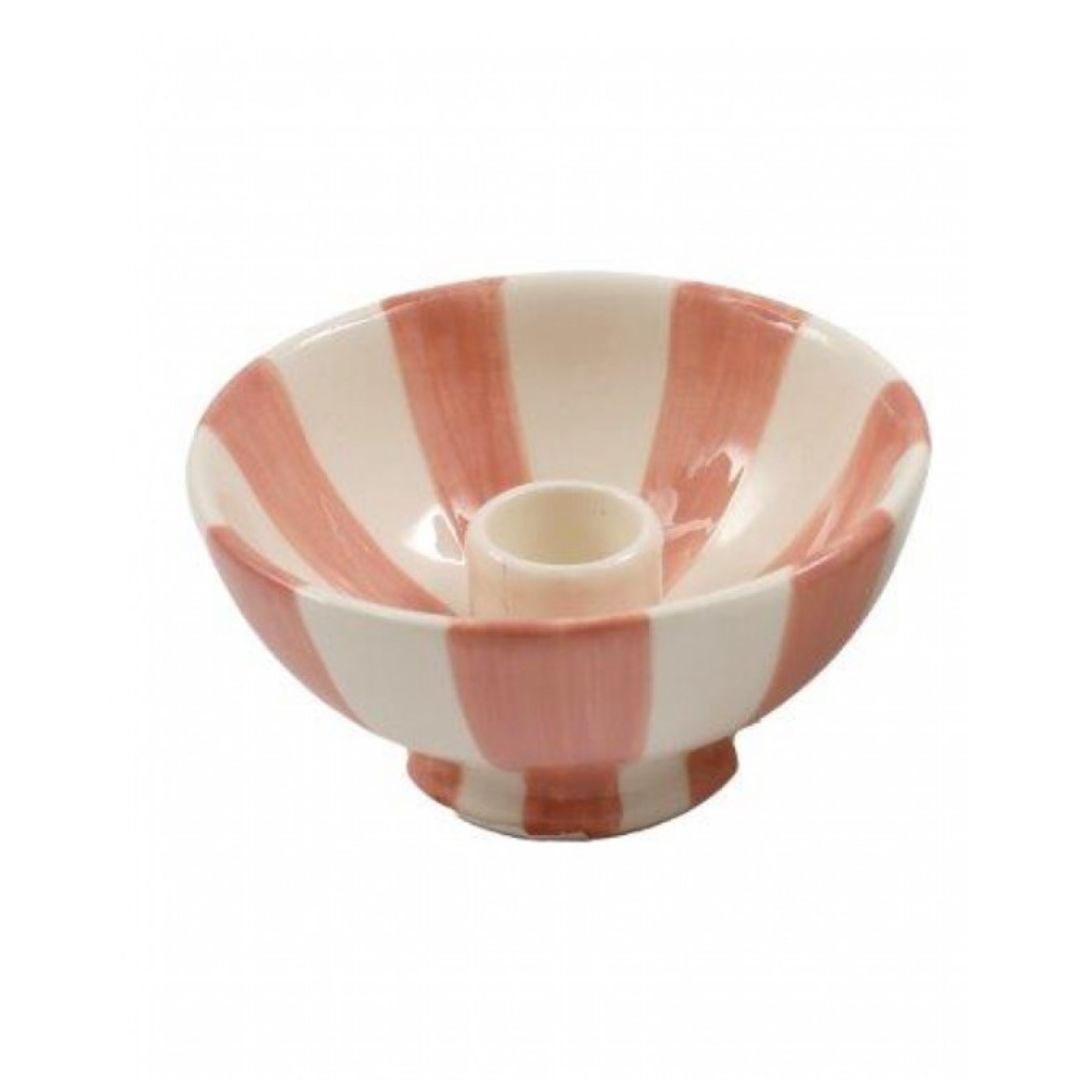 CABANA STRIPE CANDLE HOLDER