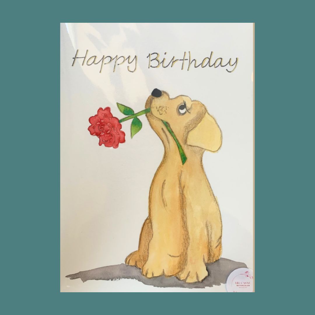 HAPPY BIRTHDAY DOG CARD