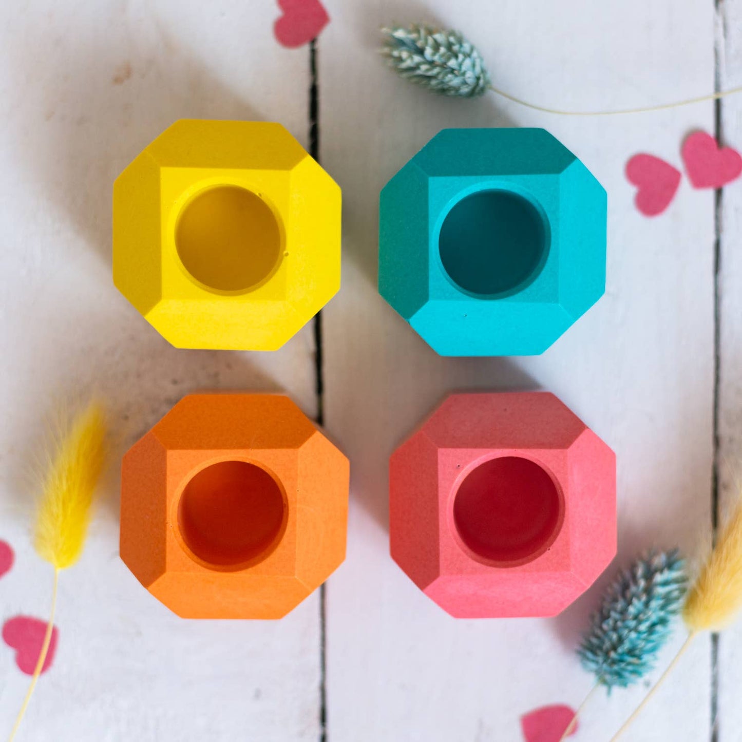 SUMMER BRIGHTS CANDLE HOLDER