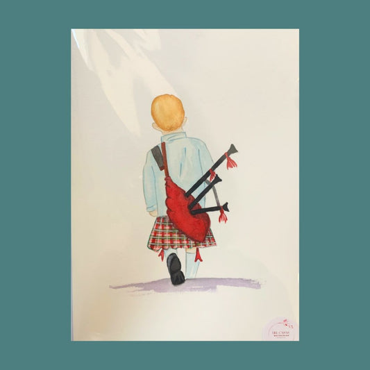 BAGPIPE BOY CARD