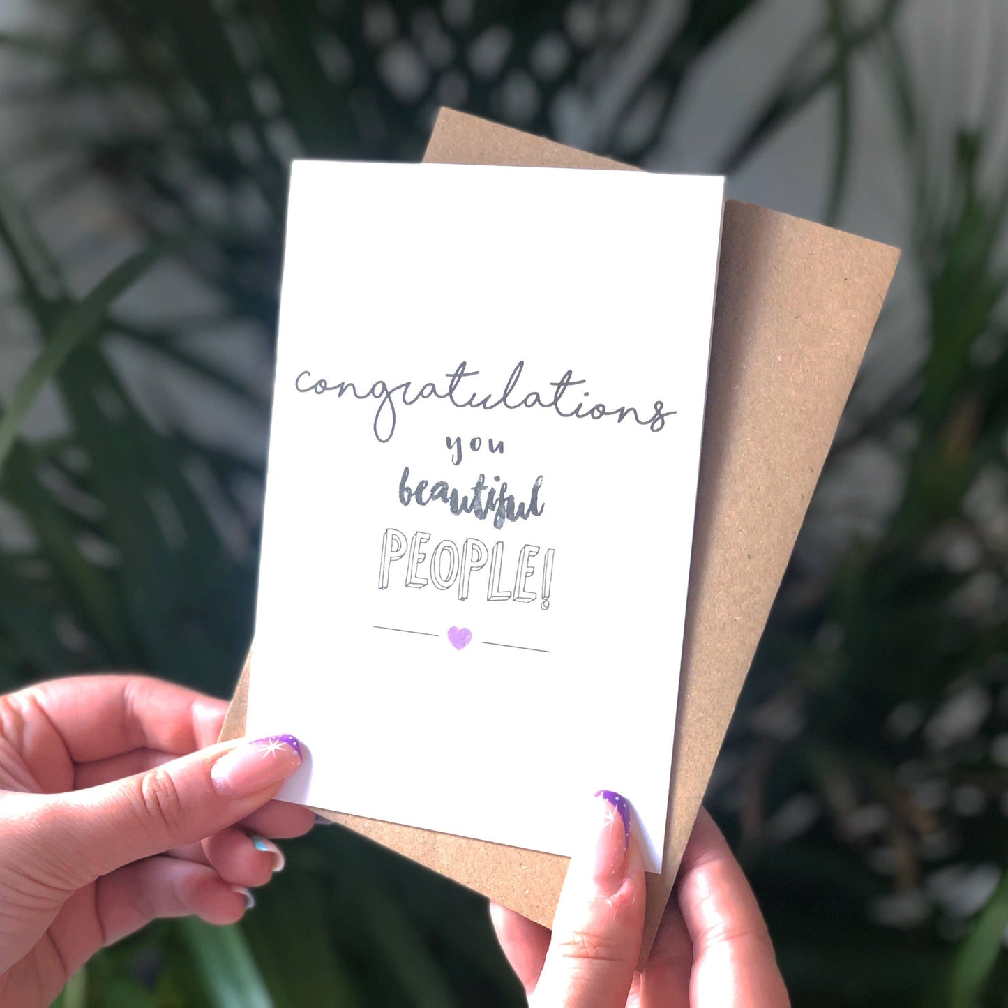 CONGRATULATIONS YOU BEAUTIFUL PEOPLE CARD