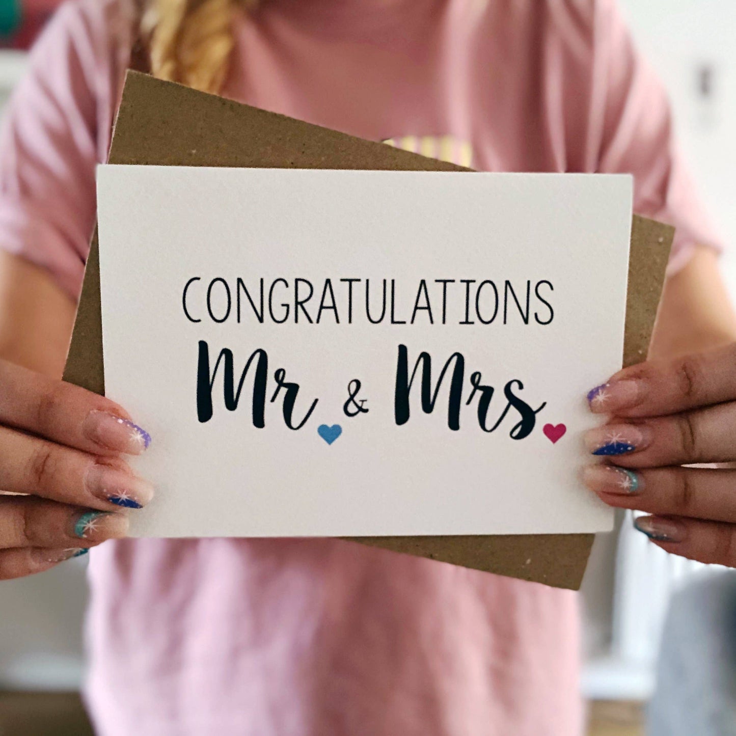 CONGRATULATIONS MR AND MRS WEDDING CARD