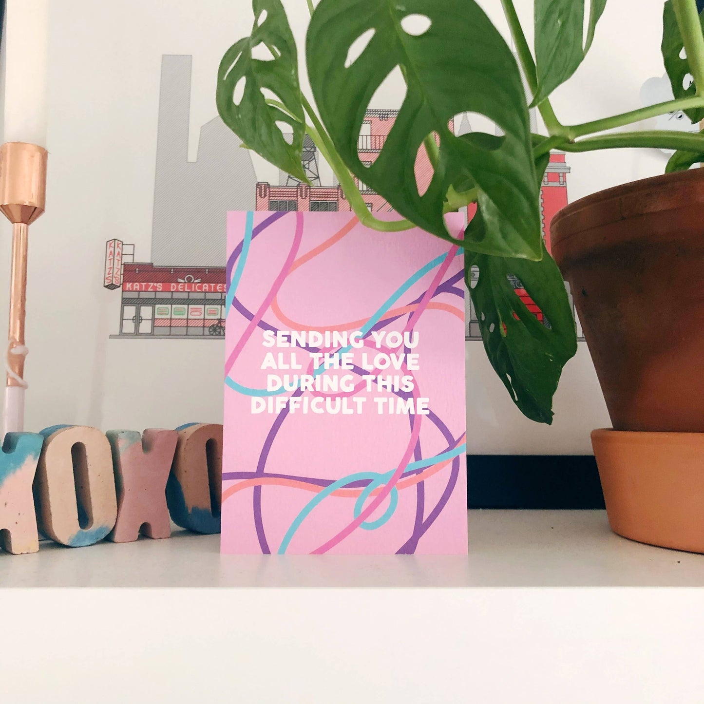 SENDING YOU LOVE AT THIS DIFFICULT TIME CARD