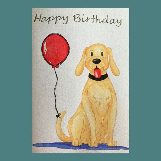 HAPPY BIRTHDAY DOG CARD