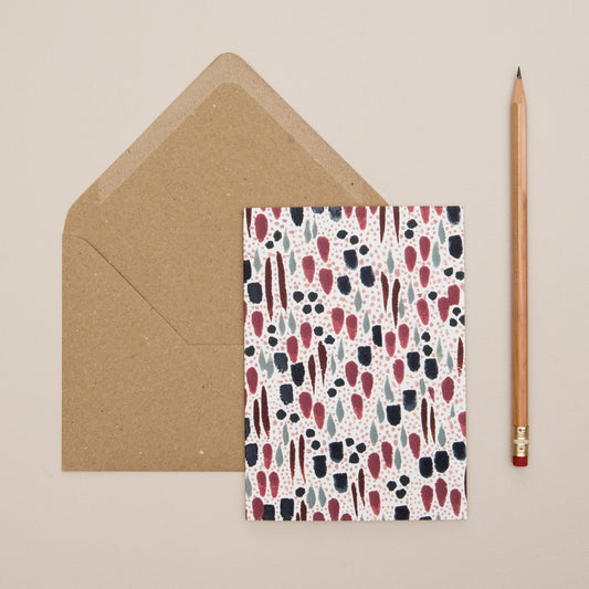 MUTED ABSTRACT PATTERN CARD