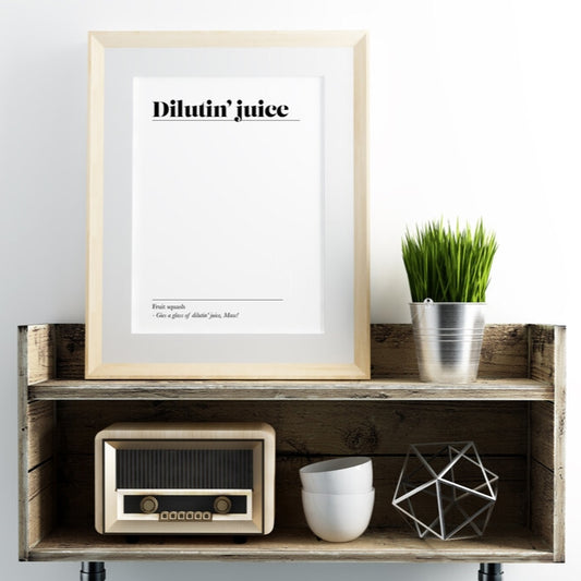 DILUTIN JUICE PRINT