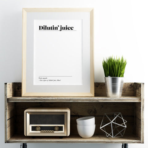 DILUTIN JUICE PRINT