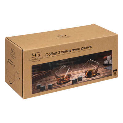 WHISKY GOBLETS + STONES