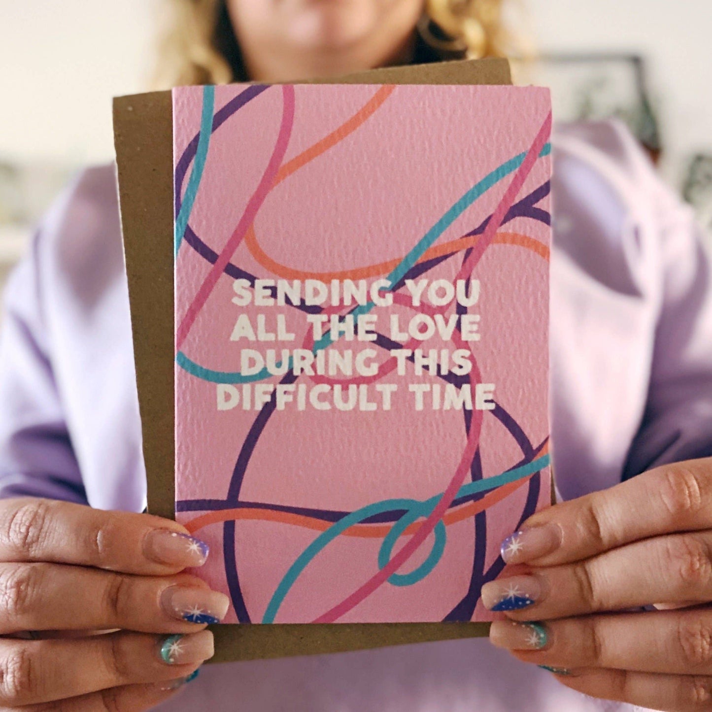 SENDING YOU LOVE AT THIS DIFFICULT TIME CARD