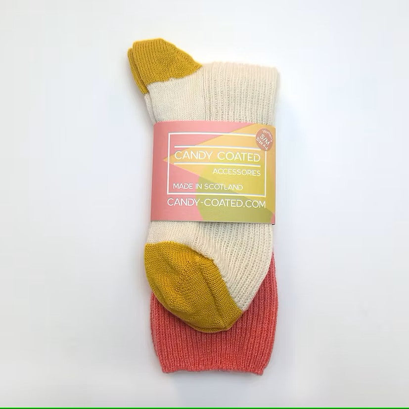 LAMBSWOOL LOUNGE SOCKS - ECRU