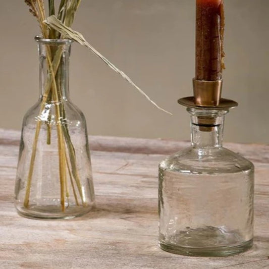 SIRSA GLASS CANDLESTICK - CLEAR