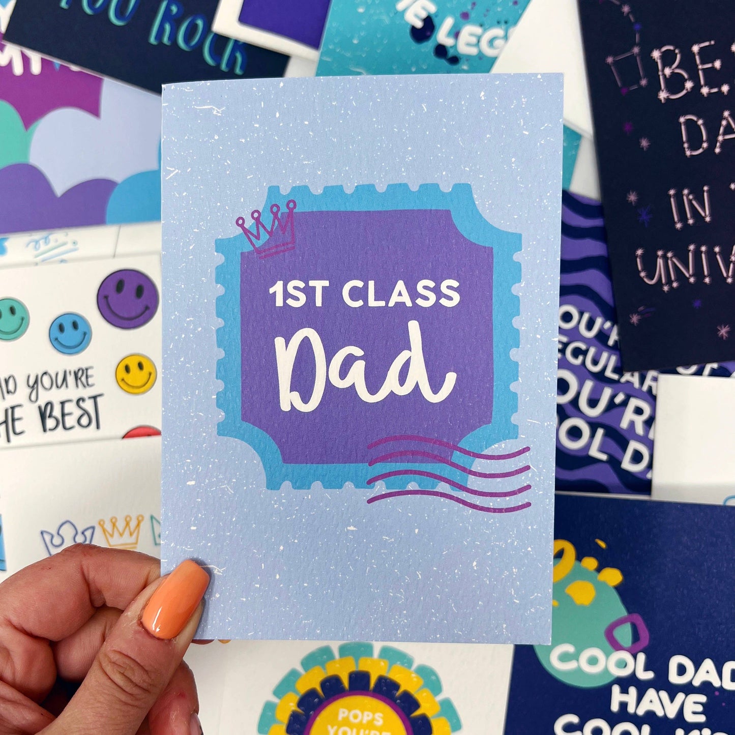 FIRST CLASS DAD CARD
