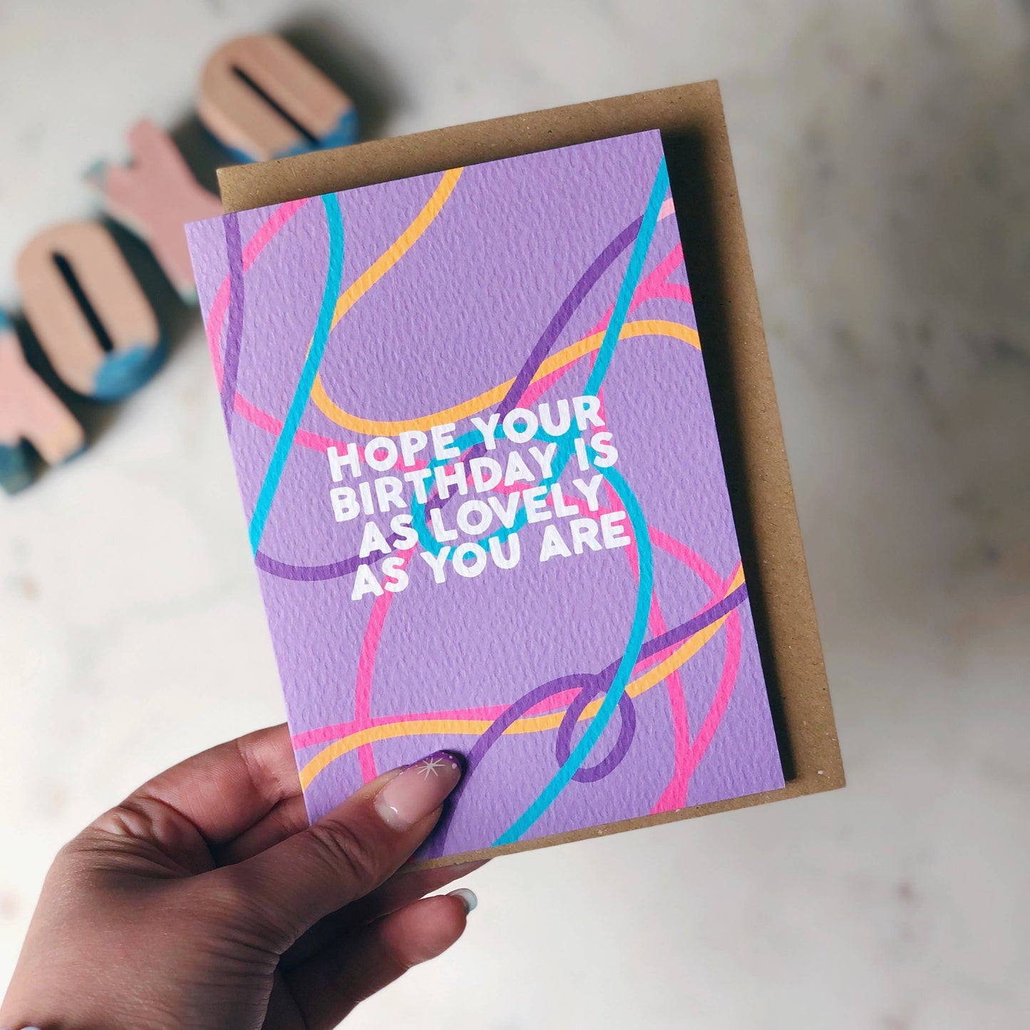 HOPE YOUR BIRTHDAY IS AS LOVELY CARD