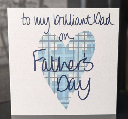 HAPPY FATHER'S DAY - HEART CARD