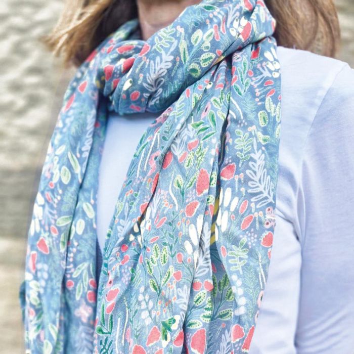 SPRING FLORAL PRINT SCARF