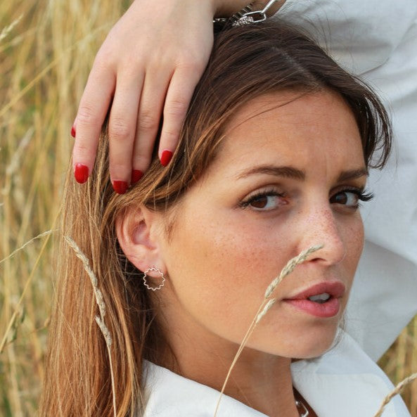 MINI ONDULEE EARRINGS - SILVER