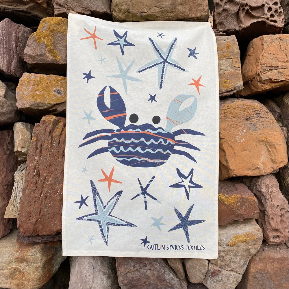 CRAB TEATOWEL