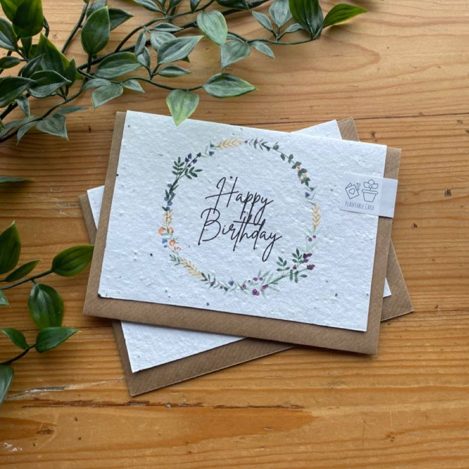 PLANTABLE 'HAPPY BIRTHDAY' CARD