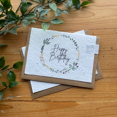 PLANTABLE 'HAPPY BIRTHDAY' CARD