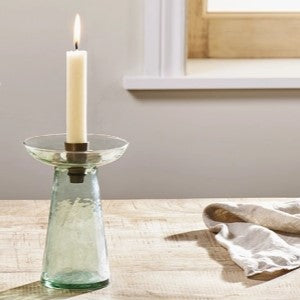 AVYN RECYCLED GLASS CANDLE HOLDER