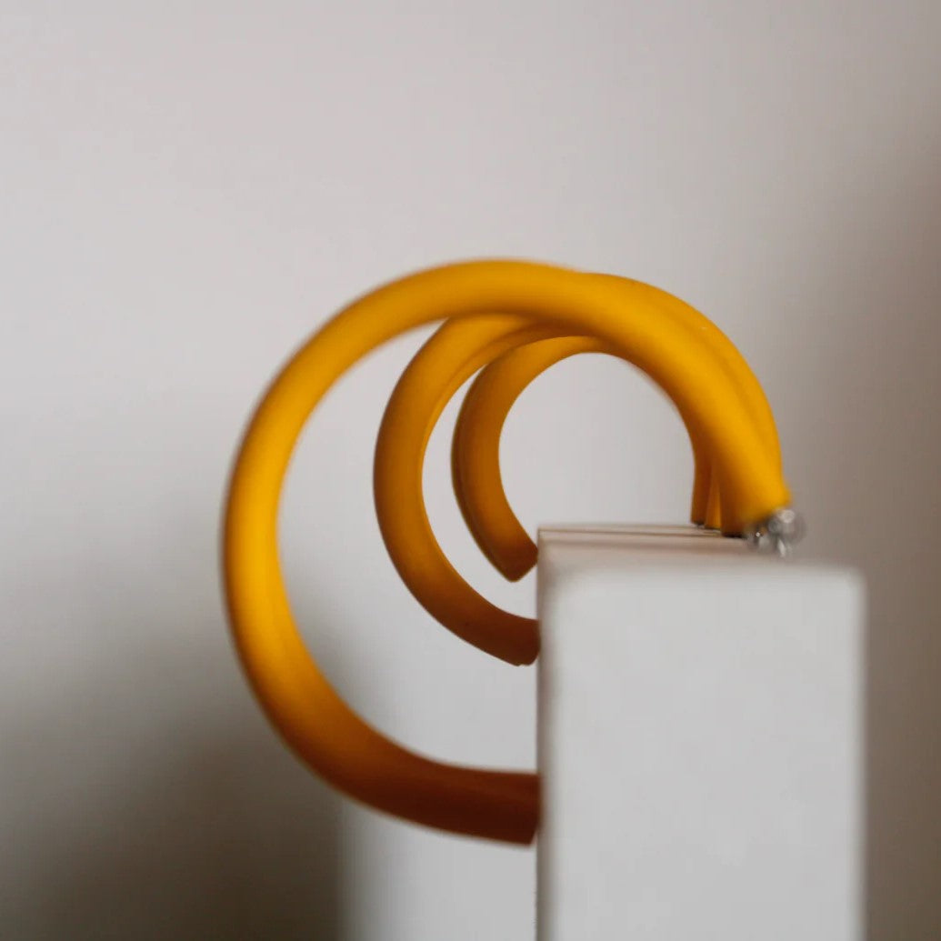 Bold handmade polymer clay hoop earrings with stainless steel fixtures, lightweight statement hoops available in small, medium and large sizes.