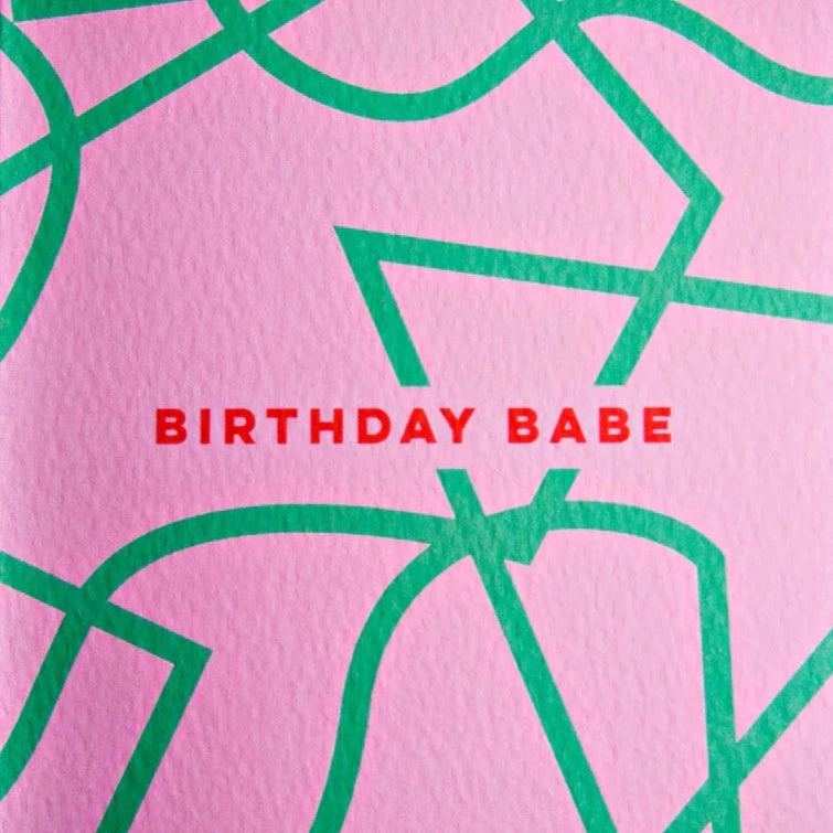 BIRTHDAY BABE SHAPES CARD